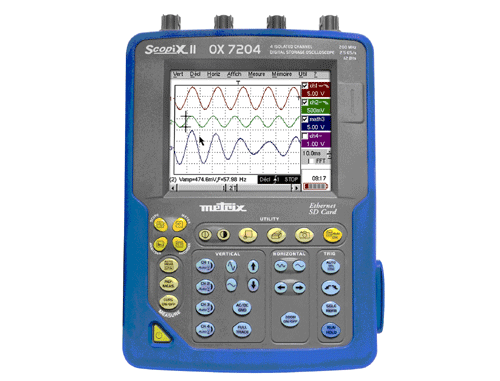 200MHz 4通道便攜式示波器——OX7204