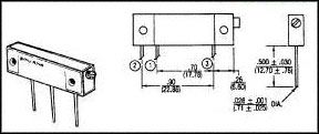 BOURNS - 3059P-1-103LF - 可調電阻 10% 1W 500V 22轉 