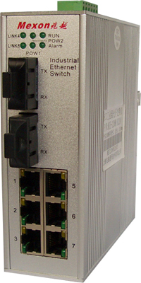 MIE-1208系列2光6電工業以太網交換機