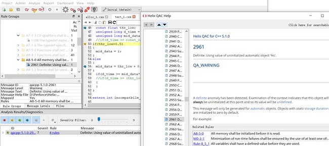 Helix QAC—軟件靜態測試工具