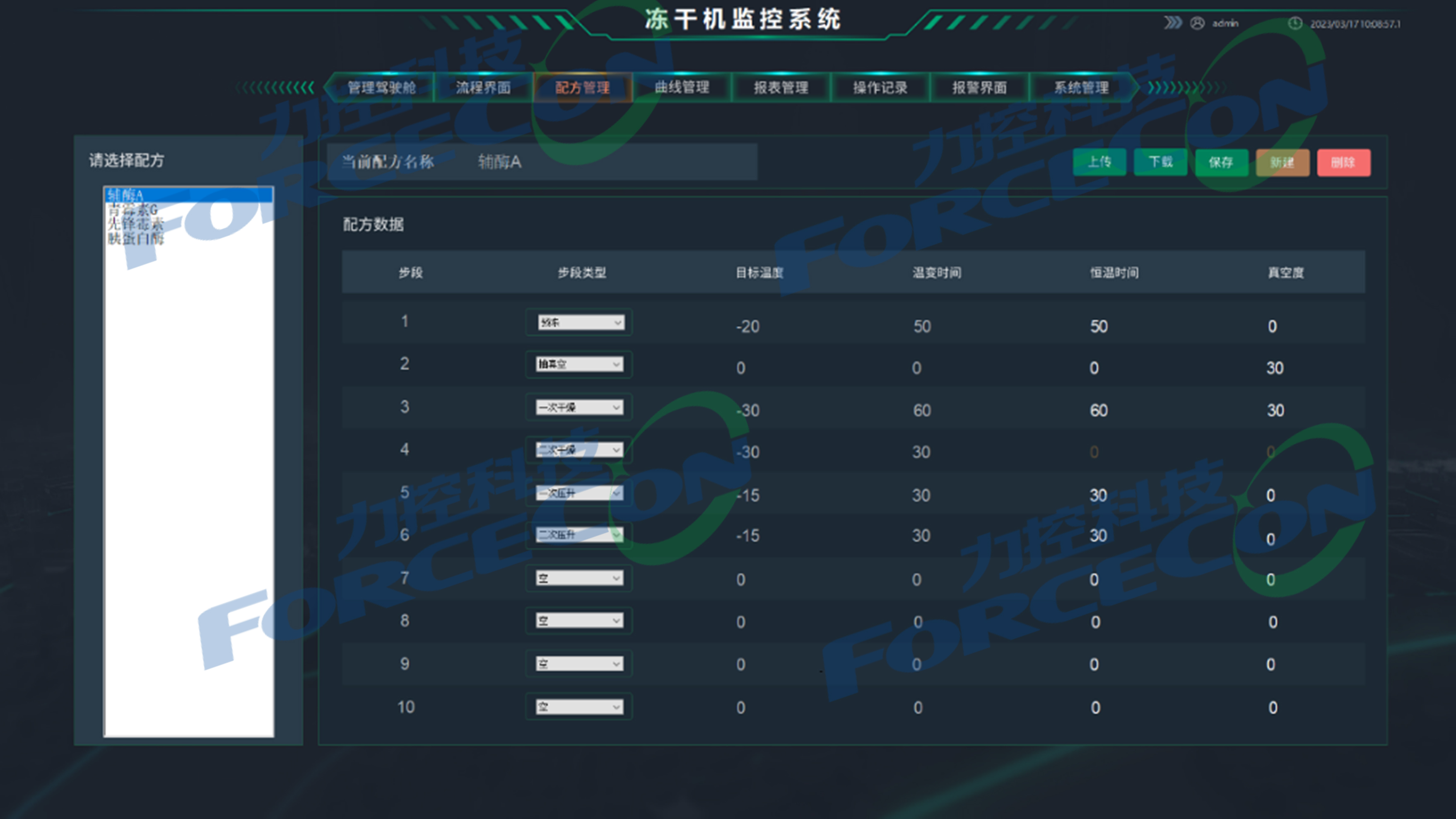 藥企試驗型凍干機設備監控系統組態軟件的應用