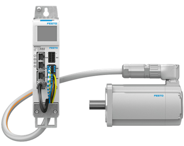 費斯托伺服組合 CMMT-AS 伺服驅動器和 EMMT-AS 伺服電機